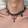 2025 High-End Gothic Punk Necklace: Y2K Dark Style Clavicle Chain for Women