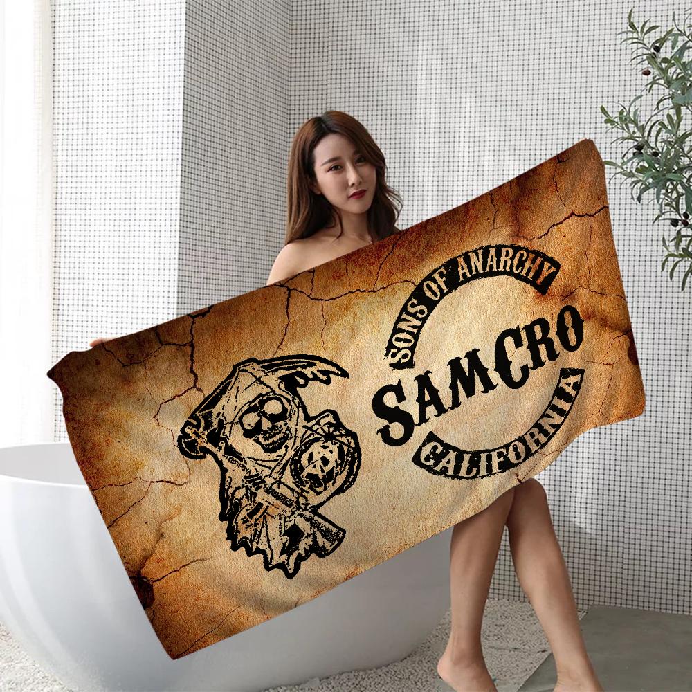 Son Of Anarchy Towel Microfiber Beach Towel Absorbent Quick Dry Soft Yoga Swimming Resort Mountain Climbing Towel