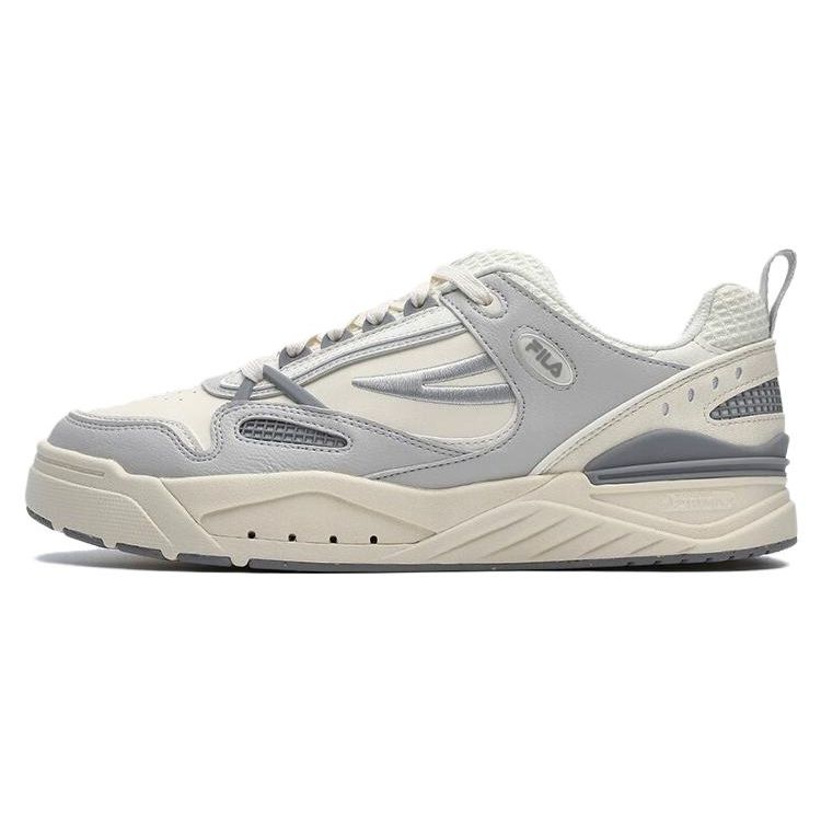 Fila Slam Fabric Synthetic Leather Comfortable Durable Lightweight Low-Top Casual Shoes Men Sneaker Gray White F12M341208FPN