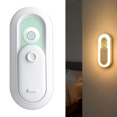 FIRE BULL Footlight Sensor Indoor Night Energy USB for and Warm Cute Design Light, Lighting, Light, Saving, Rechargeable, Hallways, Bedrooms,