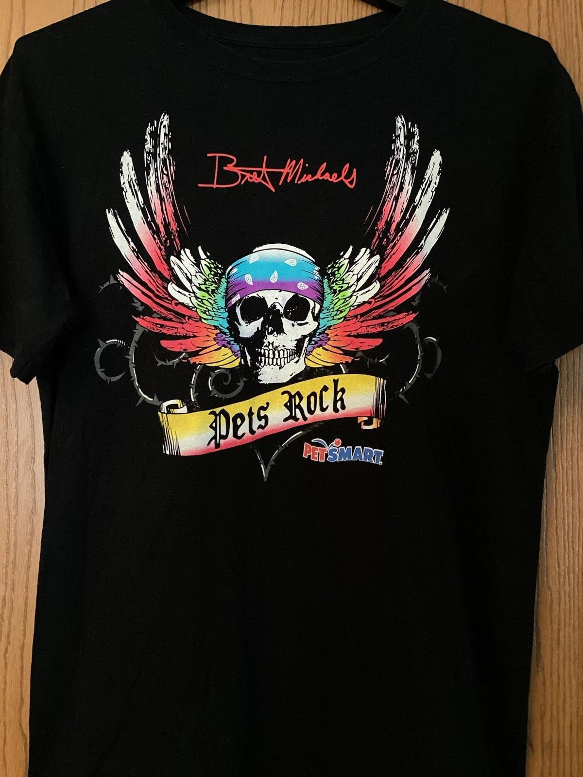 Bret Michaels - “Pets Rock - Petsmart” - Black Shirt - 2 Sided - L - Design Lab XL