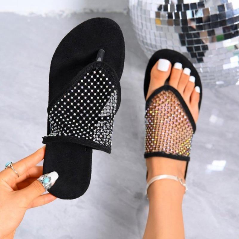 Women Slippers Summer New Popular Flat Bottom Sandals Flip Flops Hollow Sexy Flats Bottom Slippers Slides Women Zapatos De Mujer