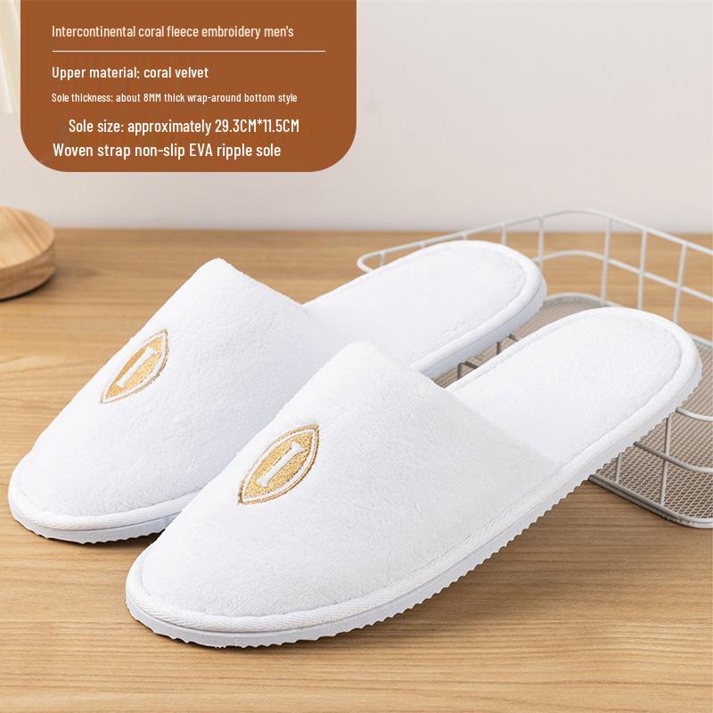 Disposable Coral Slippers for Hotels, B&Bs, Aviation, and Beauty Salons