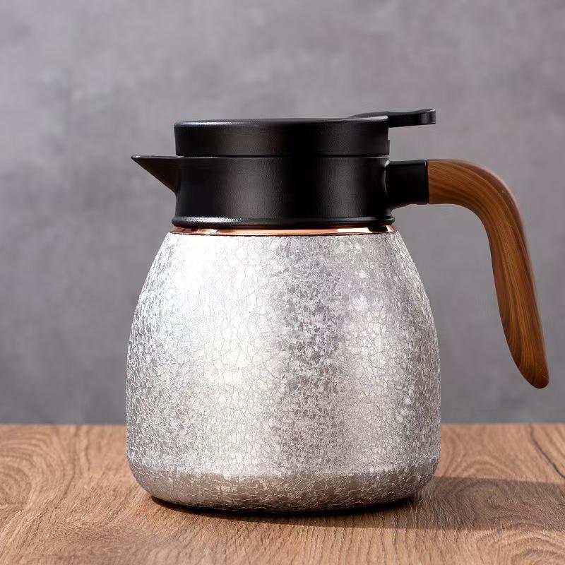 Titanium-Plated Stewing Pot with Large Capacity, 316 Stainless Steel Inner Pot, Ideal for Tea and Hot Water.