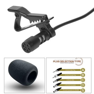 Microphone Portable Lavalier Lecturer Minimum XLR 3-Pin