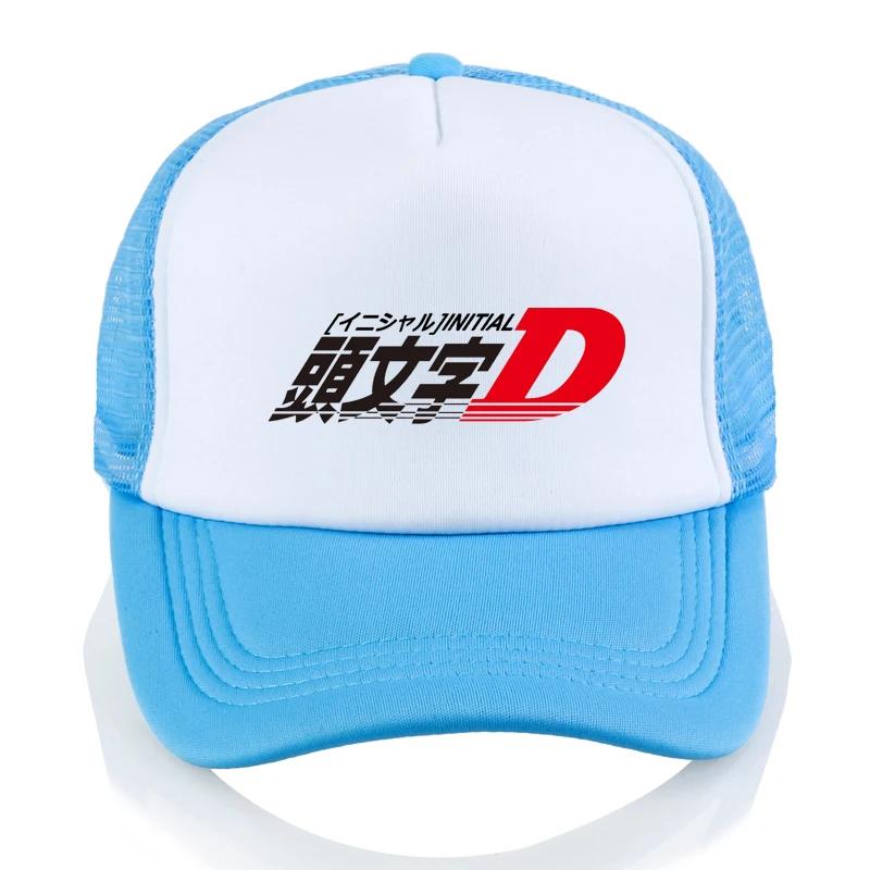 

AE86 Japan Anime Initial D Baseball cap Unisex Summer Cool Mesh Breathable Trucker hat Homme Racing Drift Car Graphic hats Adjustable
