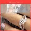 Exquisiter Roségold Zirkonia Ring für Damen Schmuck im europäischen und amerikanischen Stil