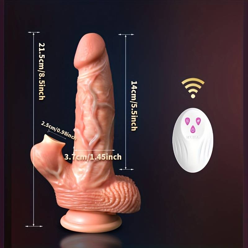 7 Mode Thrusting Dildo Vibrator Sucking/Heating/Vibrating/Thrusting Realistic Vibrating Dildo With Suction Cup For G-spot Clitoral Anal Sex Toy Adult