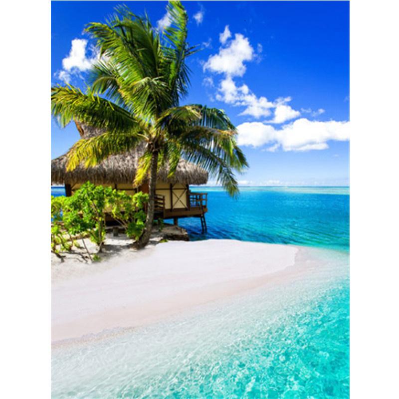 5D DIY Pintura Diamante Azure Seascape Diamante Bordado Kit Ponto Cruz Completo Strass Mosaico Decoração de Casa