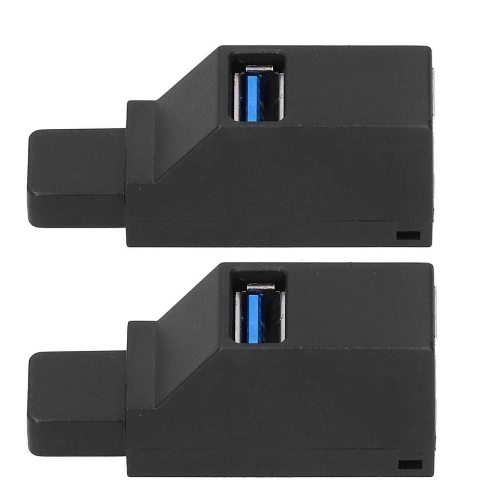 2PCS Plug and Play USB Hub 3 Port USB Port Splitter Portable USB Splitter Mobile HDD 2PCS