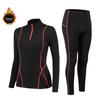 Women's Fleece-Lined Long-Sleeve Yoga Set: Warm, Slim-Fit Half-Zip Sweatshirt for Autumn & Winter Fitness