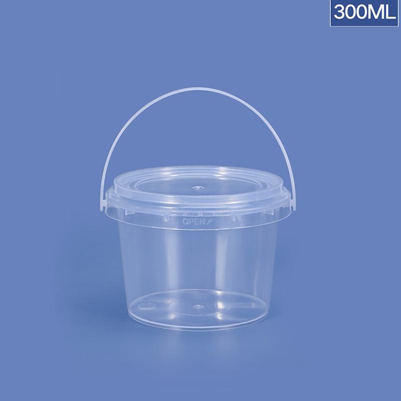 Găleată goală din plastic fără BPA de 150ML-1500ML cu capac Borcane PP etanșe Recipient transparent pentru depozitarea alimentelor vrac