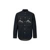 AW23 Seagull Logo And Icon Embroidered Shirt Men Shirts Denim-Blue 2EAHTM3SL7031XXCT