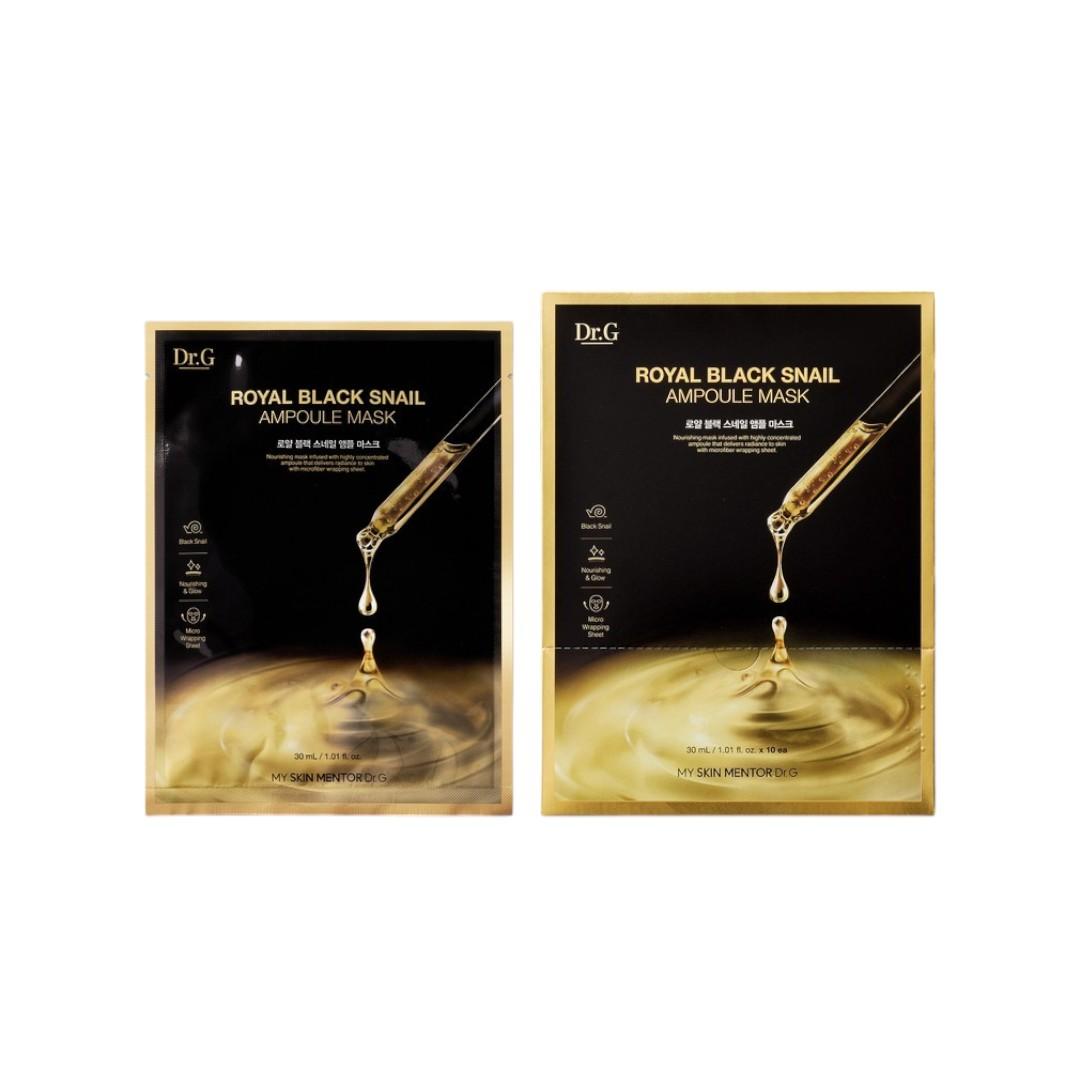 

Dr.G Royal Black Snail Ampoule Mask – Intense Repair & Hydration