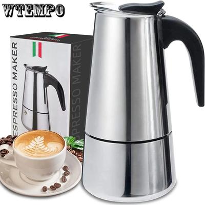 2/4/6/9 Cups Moka Pot Caffe Machine Espresso Cups Coffee Makers Latte Percolator Stove Top Moka Coffee Maker