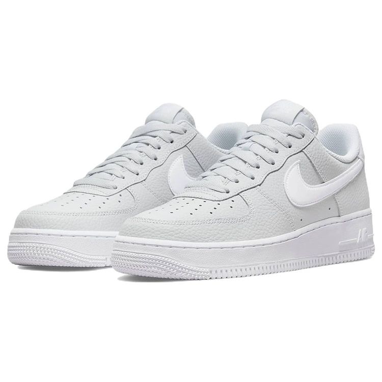 Nike Air Force 1 07 Pebbled Men Sneakers Grey Pure-Platinum White CT2302-003
