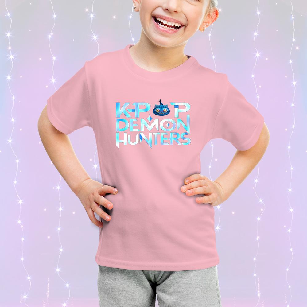 Søt tegneserie Barneklær Bomull KPop Devil Hunter Mote Casual Topp Kortermet Jente Gutt Fan Gave T-skjorte
