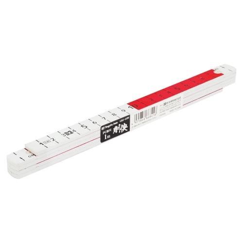 

Niigata Seiki SK PC Folding Ruler, Gokai, 1m, GK1-10W, White
