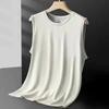 Men's Ice Silk Mesh Vest Lightweight Sports Summer Wear Sleeveless T Shirt Tank Casual Fashion Outerwear