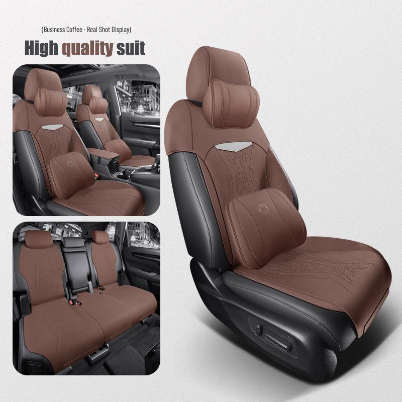 Universal Suede Seat Cover for Dongfeng Honda CR-V - Semi-Enclosed, Four Seasons, 2023