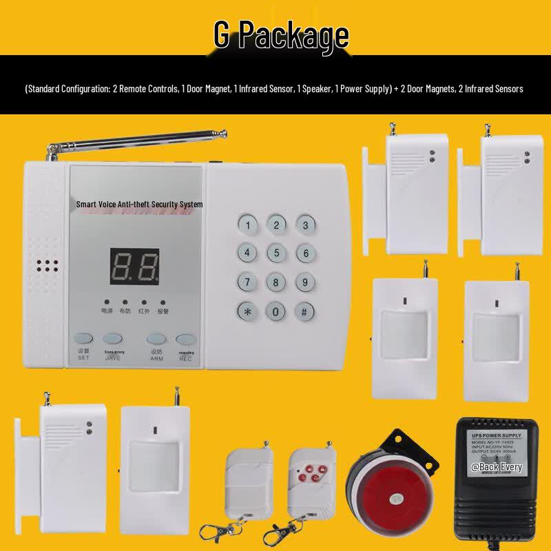 MDNG Smart Wireless Home Security Alarm System CN plug (adapter included)