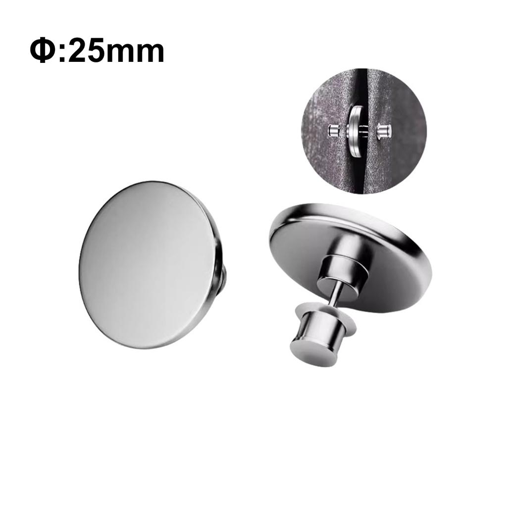 4 Pair Curtain Magnetic Button Detachable Curtain Fix Fastener Clip Prevent Light Adjustment Window Screen Close Magnet Buckles