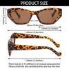 1pc Fashion Designer Rectangle Sunglasses Man/Women Luxury Cat Eye Sun Glasses Classic Vintage UV400 Outdoor Protection