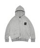 Fluke Achieve Graffiti Oversized Zip-Up Hoodie Grey Fzt1034-Z