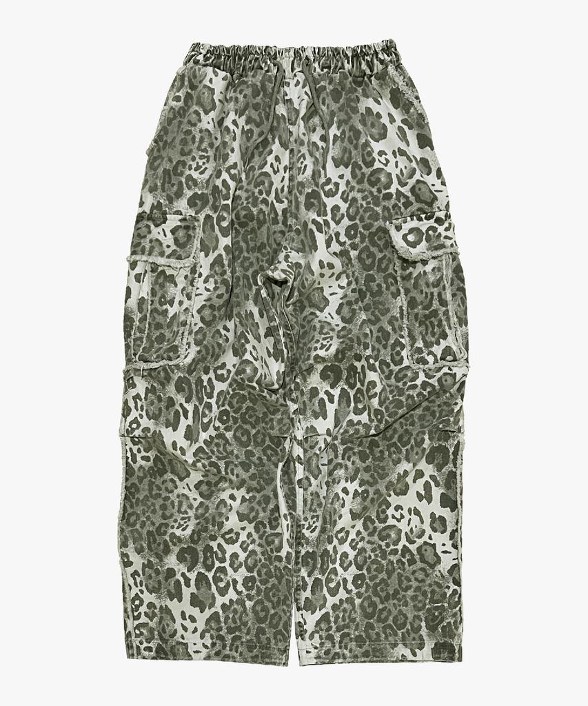 Nainneoscheu Leopard Grunge Wide Pants_Grey