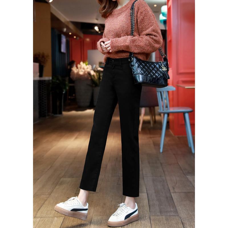 Women's White High-Waist Straight-Leg Stretch Jeans for Summer