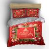 Christmas Themed Patchwork Bedding Set Bedding set (1 duvet cover, 2 pillowcases, duvet not included)