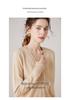 Women's V-Neck Cashmere Cardigan: Autumn/Winter Slimming Sweater Coat Made from Wool Knitwear
