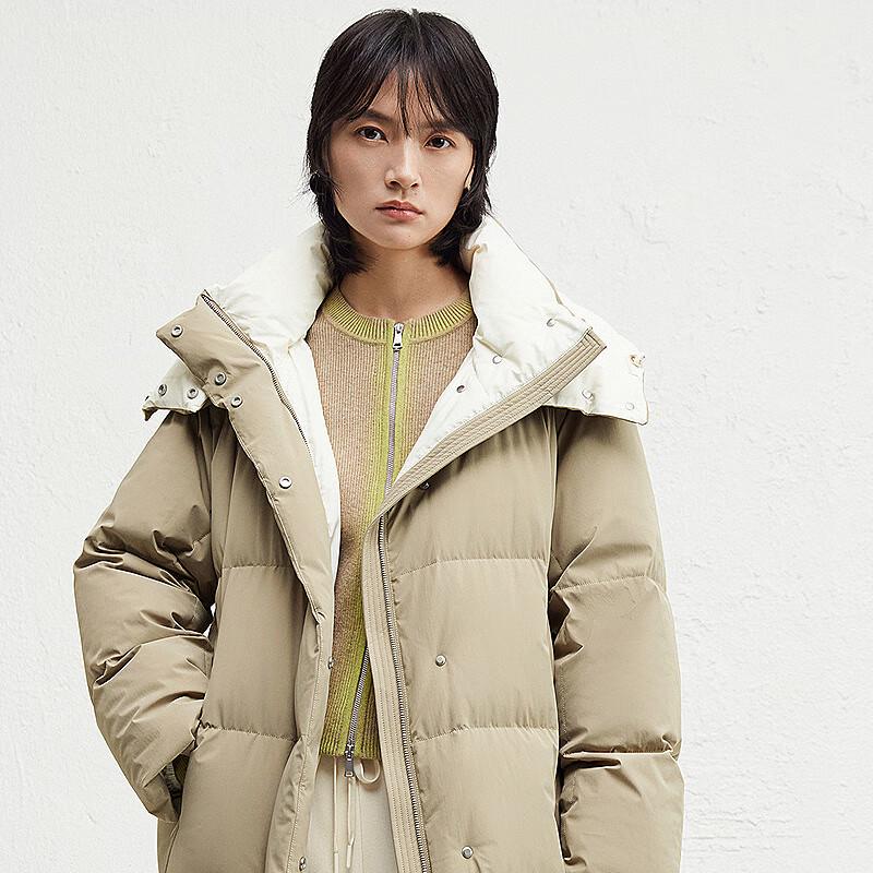 Broadcast Women's Plaid Quilted Mid-Length Down Jacket