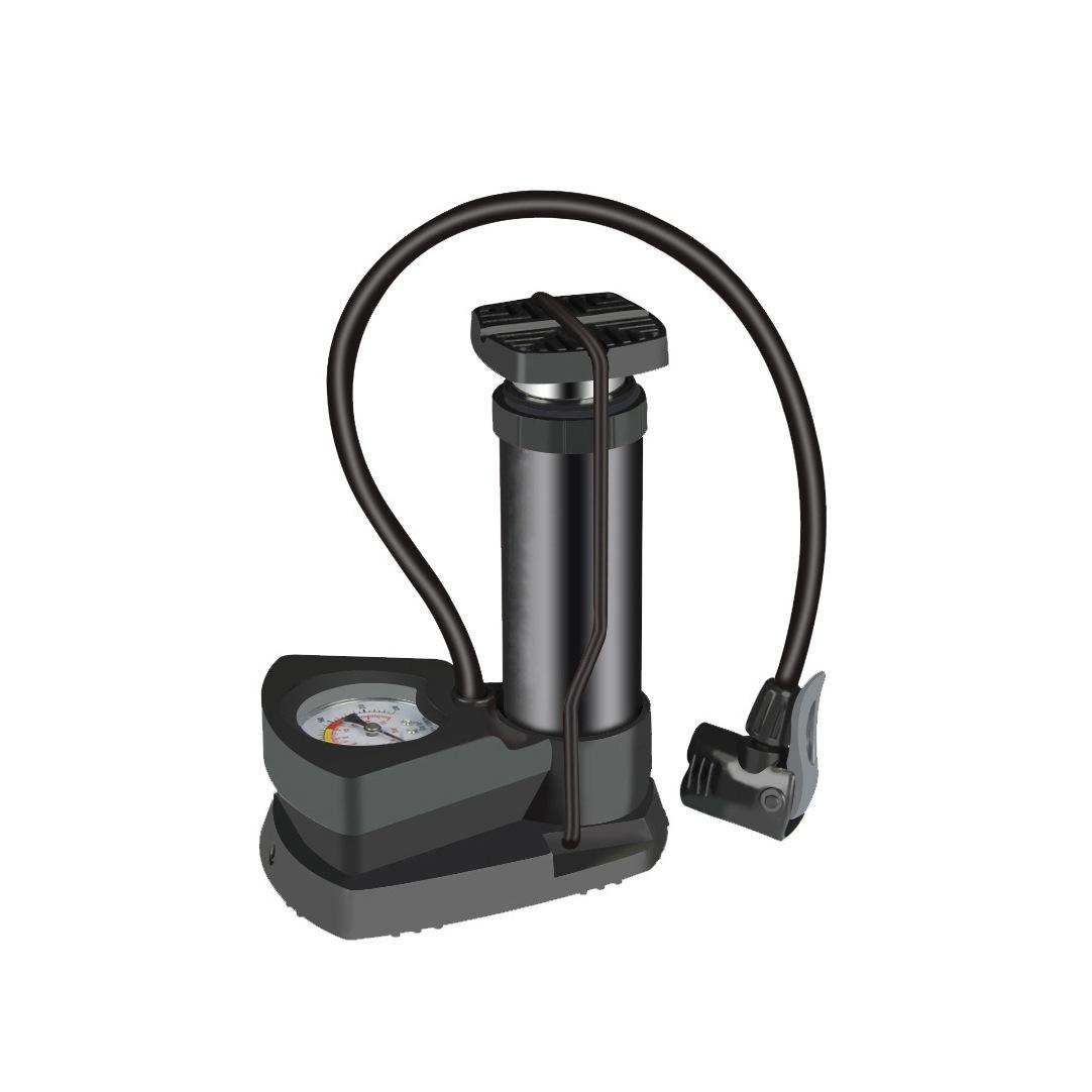 

1pcs Mini pedal high pressure air pump bicycle car basketball toy inflatable convenient foot чорний