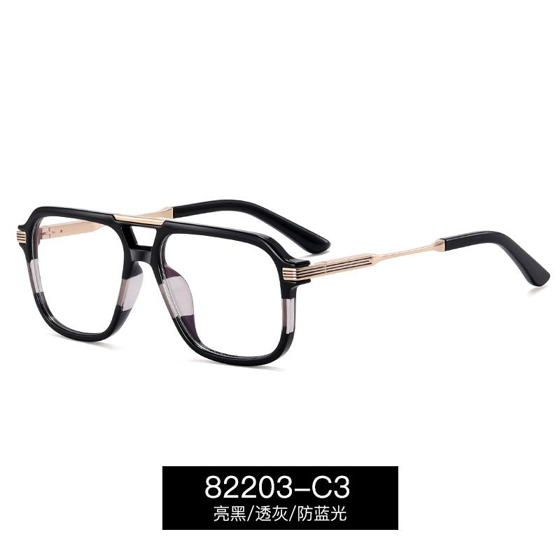 Blue Light Blocking Reading Glasses Square Nerd Eyeglasses TR90 Trendy Big Frame Gradient Mens Computer Goggle Optical Glasses