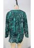 Elegant Plus Size Paisley V-Neck Button Top for Women