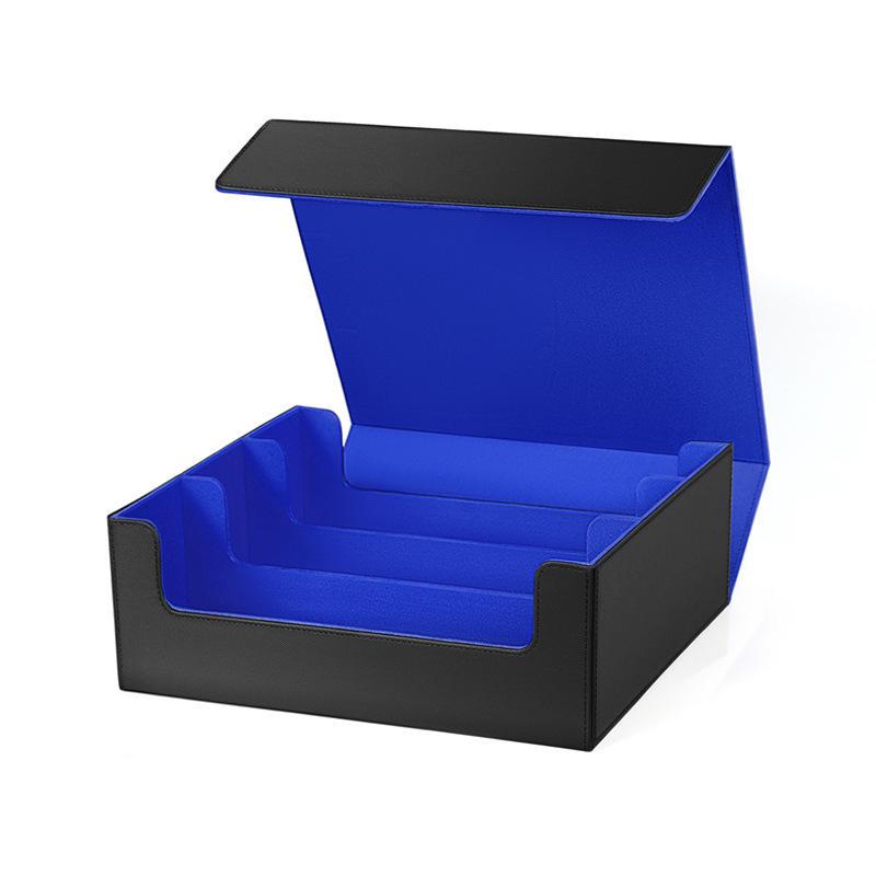 Portable Durable Eco-Friendly Card Deck Box Storage for Trading Cards 1800+ PU Leather Commander Card Deck Case