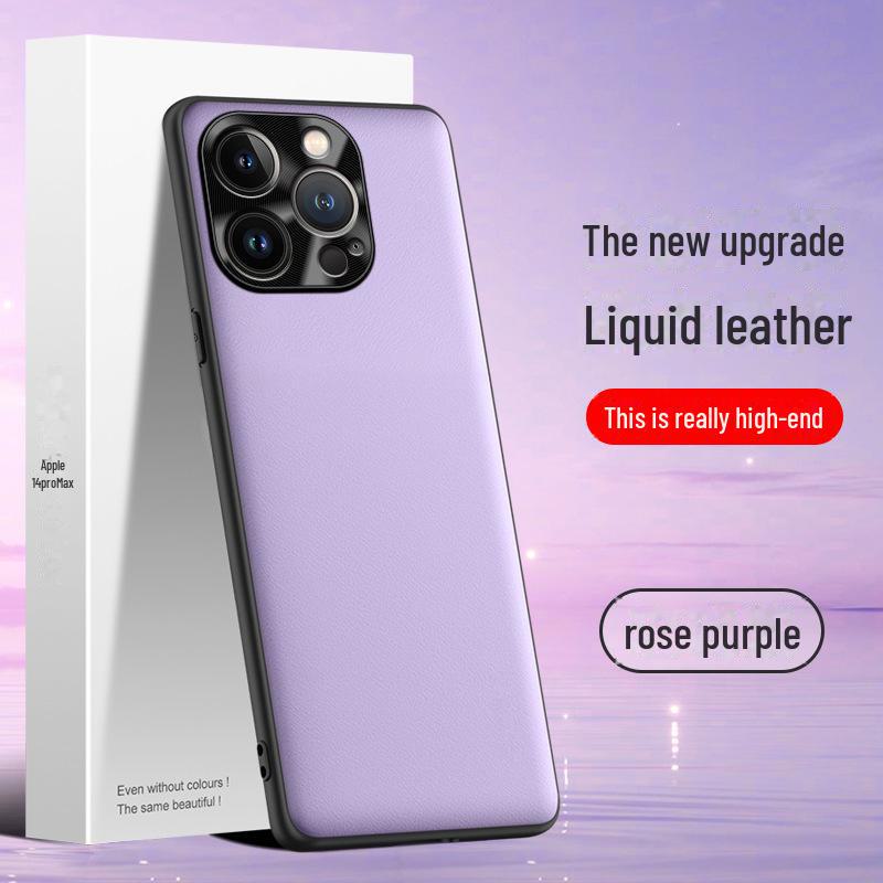 Apple 14 Pro Max Flüssiglederhülle: Langlebig, Sturzsicher, Schmutzabweisend, Einfacher Austausch.