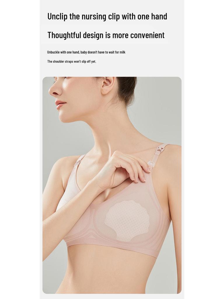 Summer Thin Front-Opening Nursing Bra - Breathable Maternity Underwear