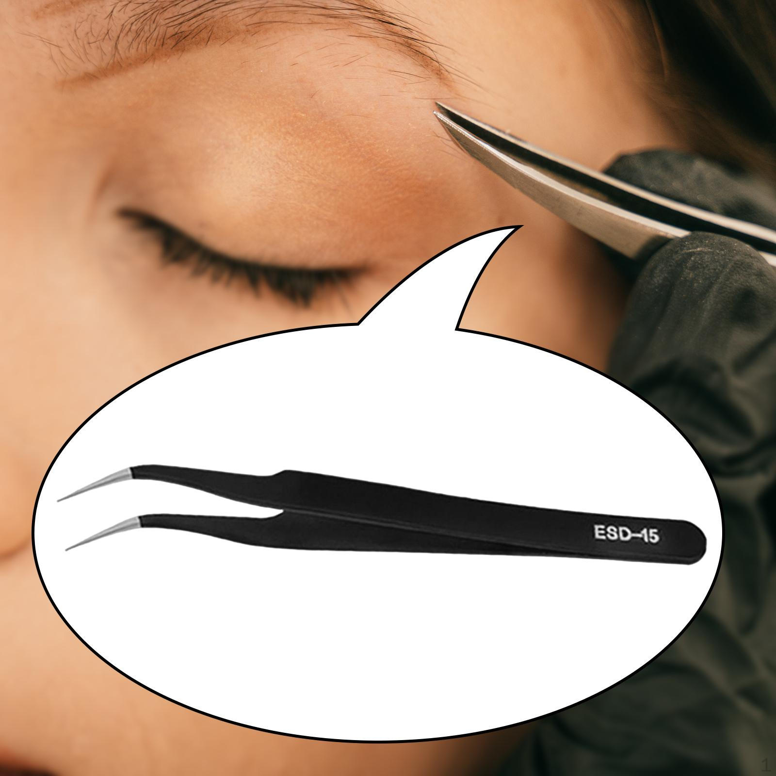 Eyelash Tweezers Multifunctional Professional Portable Clip for 12cm