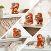 Niedliches Affen-Tischschild (2D) mit Babyäffchen und Plüschtier, Schreibtischdeko aus Holz für Zuhause oder Büro, herzerwärmendes Geschenk für Freunde