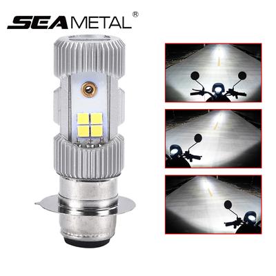 P15D Motorrad LED Scheinwerfer 3030 Fern- und Abblendlicht Glühbirne Motorrad Roller ATV LED Scheinwerfer 9V-80V Weiß