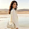 The first layer of cowhide Boston versatile women's bag shoulder messenger change fashionable simple practical soft leather drum pillow bag
