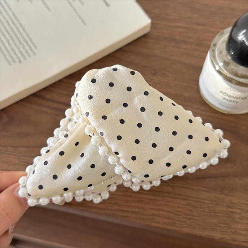 Korean Style Wave Point Butterfly Large Shark Clip Headdress For Women Simple Temperament Hair Accessories