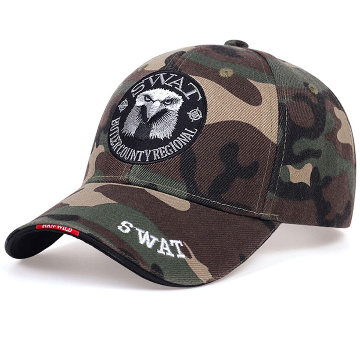 

Бейсболки унисекс с вышитым орлом, регулируемые, для отдыха на природе, весна и осень, повседневные, солнцезащитные шляпы камуфляжный