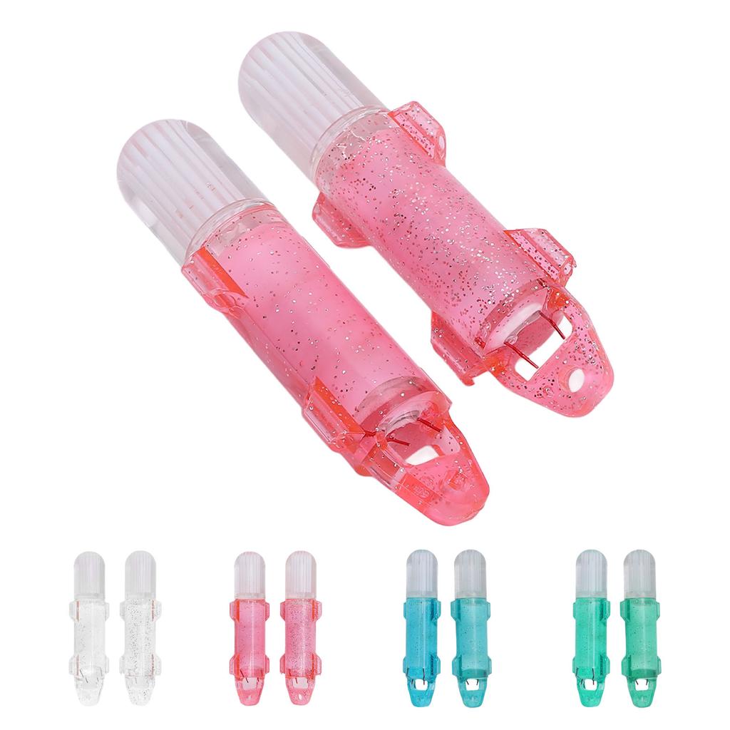 2PCS Underwater Fishing Light Fiber Optic LED Deep Drop Fishing Light Flashing Attractants Fish Lamp