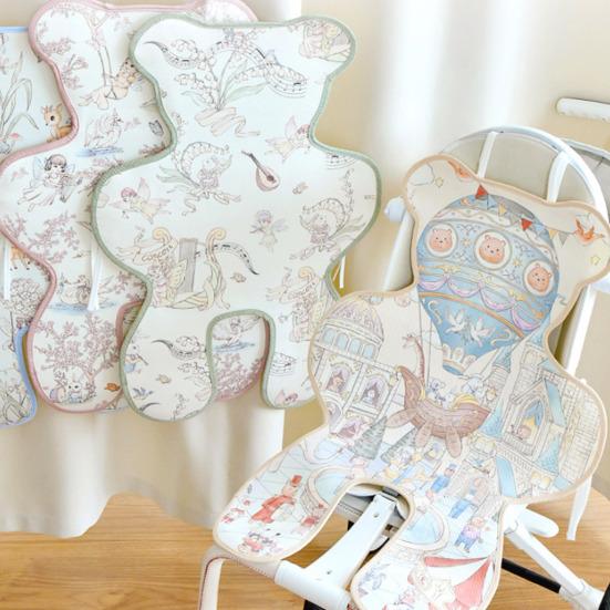 

Stroller Cooling Pad for Toddler Universal Car Seat Cooler Pad Cooling Mat with Breathable Mesh Side for Baby High Chair Safety Seat різнокольоровий