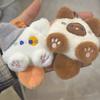 1-4pcs Cute Plush Small Cat Doll Keychain for Couple Soft Cotton Stuffed Animal Keyring Backpack Pendant Decoration Student Gift