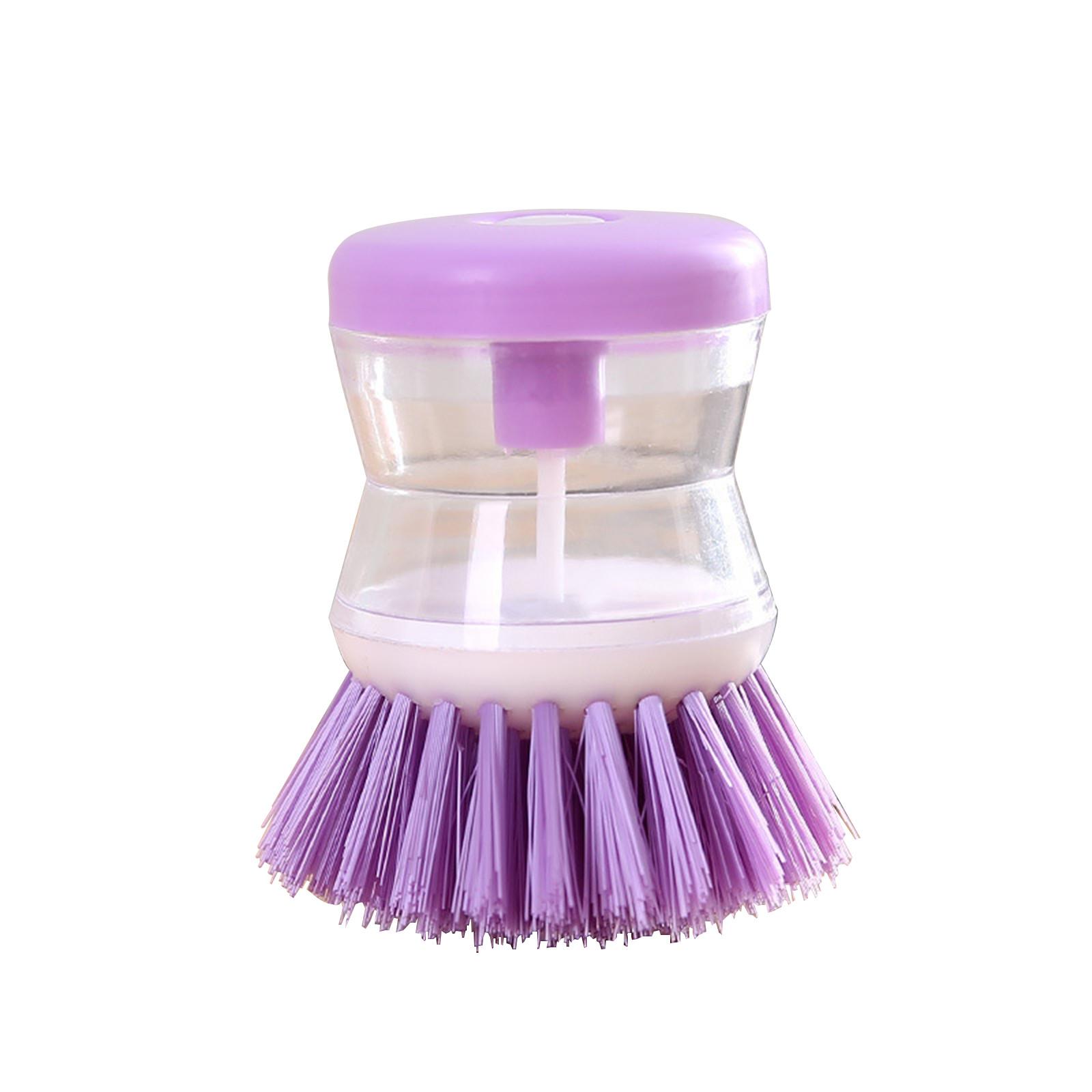 

Щетка для дозирования мыла, 3 шт., кухонный инструмент для мытья посуды, кастрюль, сковородок, раковины, легкая чистка, стирка, фиолетовый