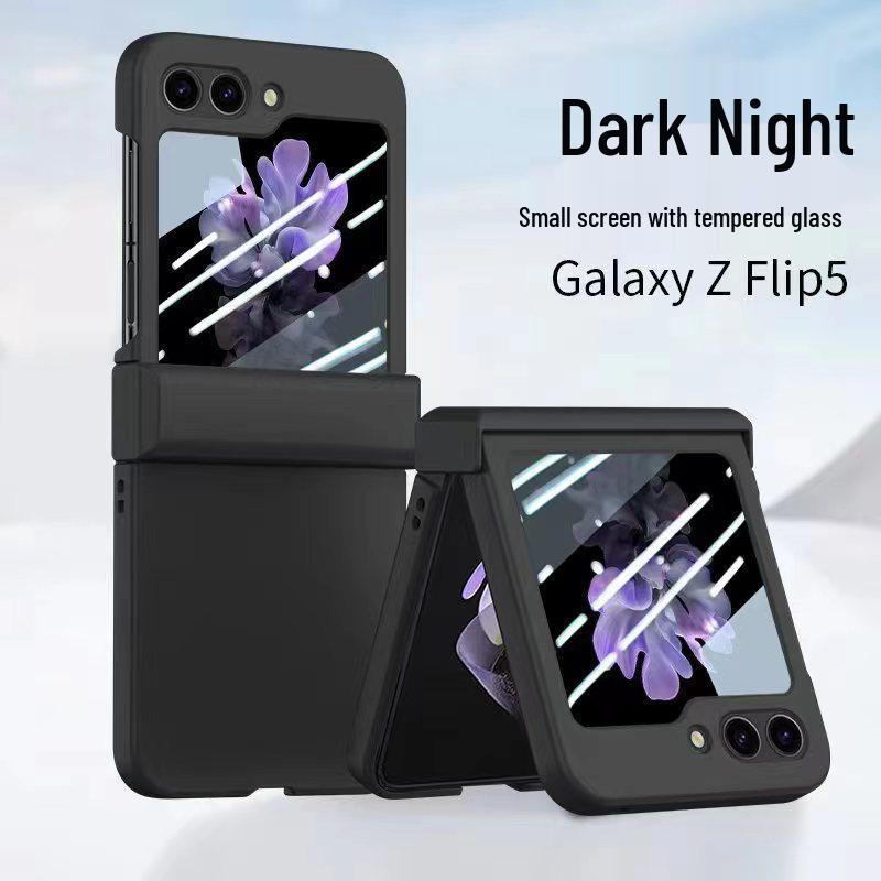 Samsung Z Flip7 Skin-Feel PC Protective Case: Full Coverage, Three-Piece Set for Flip4/5